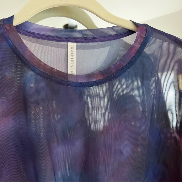 Athleta Mesh Oversized Print Tee - Picture 2 of 6